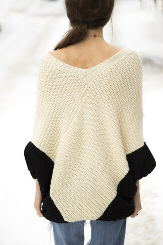 Oversized Domino Sweater