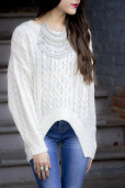 Snowflake Knit Sweater