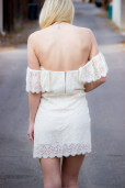 Crochet Off Shoulder Dress