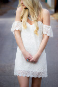 Crochet Off Shoulder Dress
