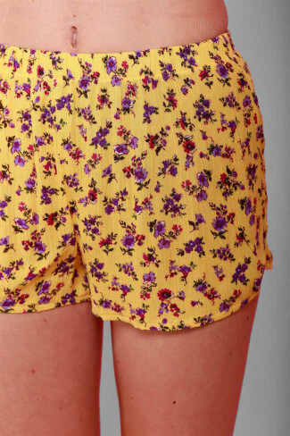 Yellow Pajama Shorts