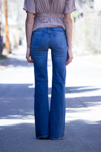 Destroyed Denim Flares