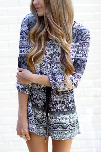 Effie Printed Romper