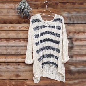 Stripe Hoodie Sweater