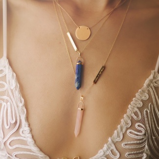 Our new collection of fine jewelry is outrageously gorgeous! We are loving the Stone Mineral Necklaces - each of which hold a special meaning  Available now online - Also don't forget to check one post back to enter our contest to win a $50 gift card!