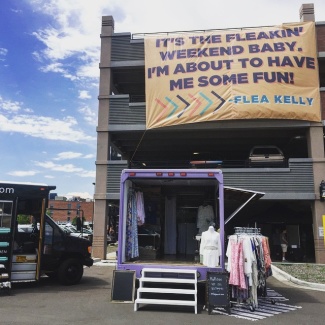 It's the #fleakin' weekend baby I'm about to have me some fun! Last day to come shop with us at Denver Flea! Come hang yall! We're here 12-7! 😎