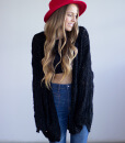 Black Knit Cardigan