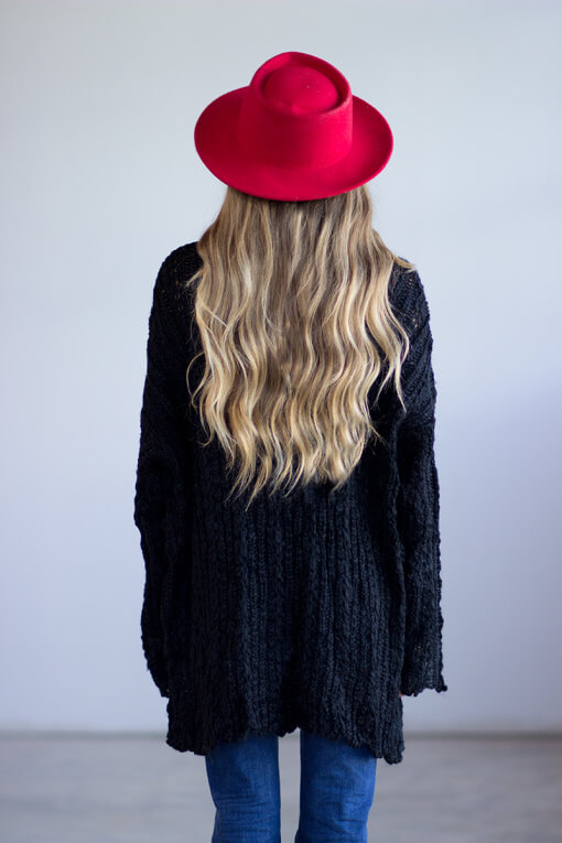 Black Knit Cardigan