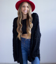 Black Knit Cardigan