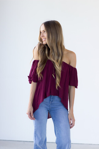 Blue Life Sangria Top