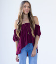 Blue Life Sangria Top