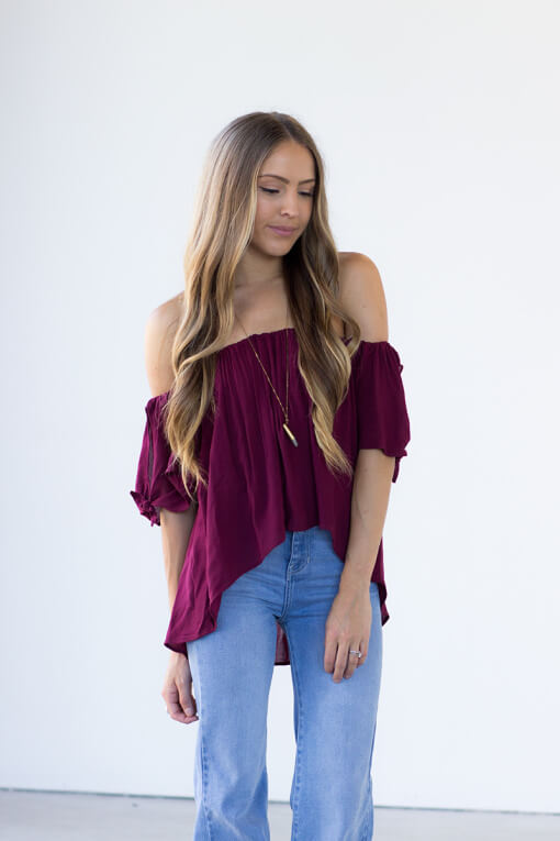 Blue Life Sangria Top