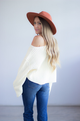 Cream Chunky Knit Jumper